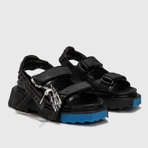 OFF-WHITE Womens Sponge Trek Sandals Black EU 35 US 5 Org $630